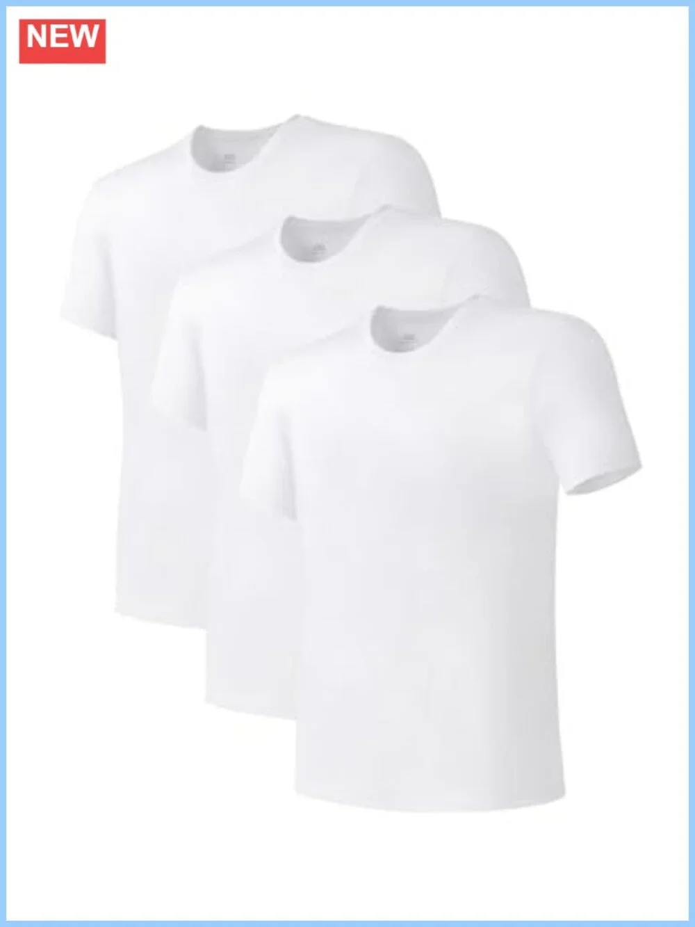 Men's Bamboo Rayon Crew Neck Undershirts 3 Pack Moisture Wicking